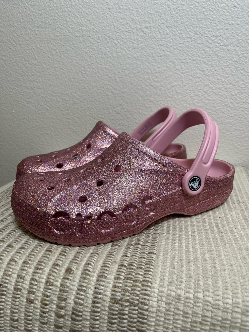 Crocs Women's Classic Glitter Clog - Pink Women’s Size 9